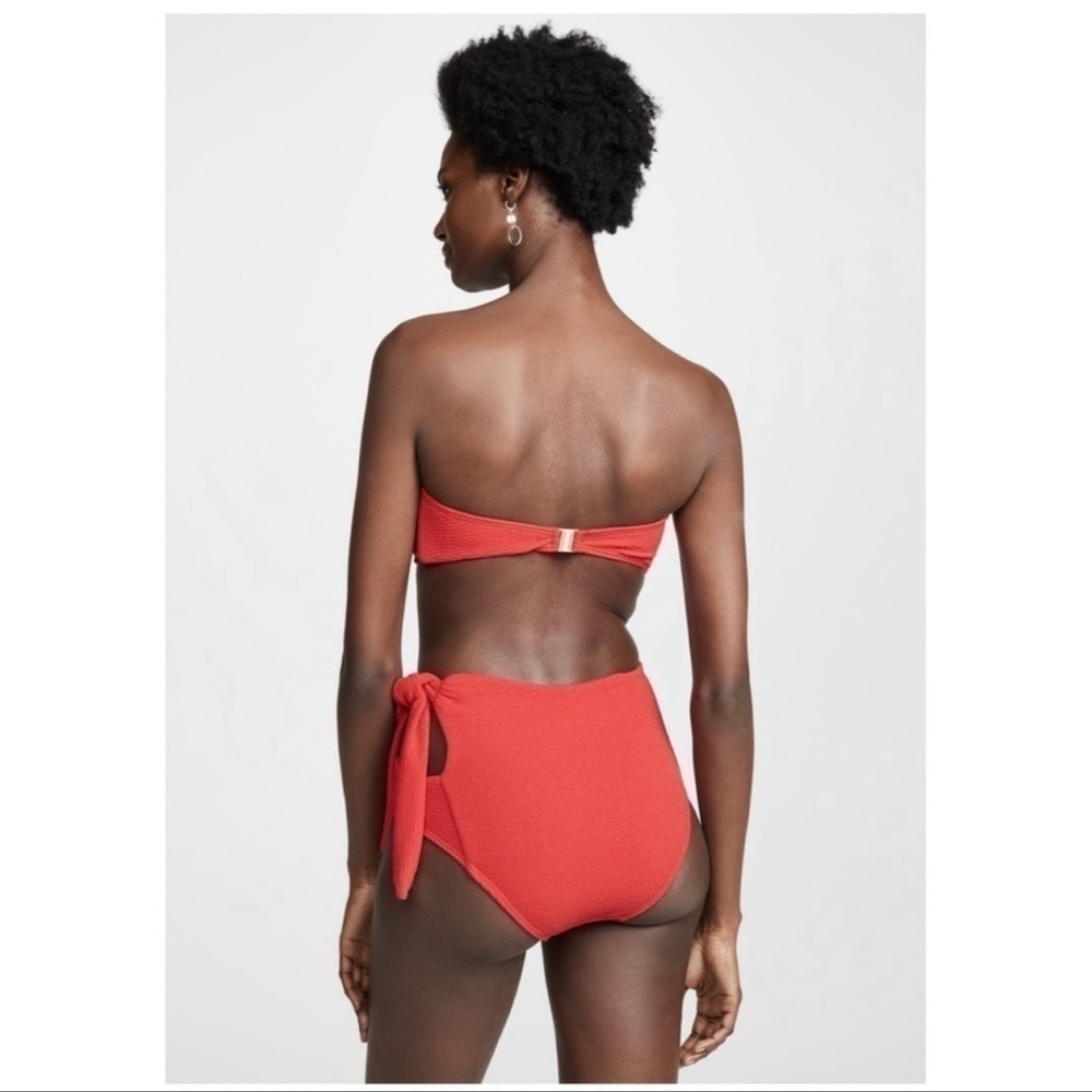 Suboo Giselle Cut Out High Waisted Bottoms In Red - Picture 3 of 16